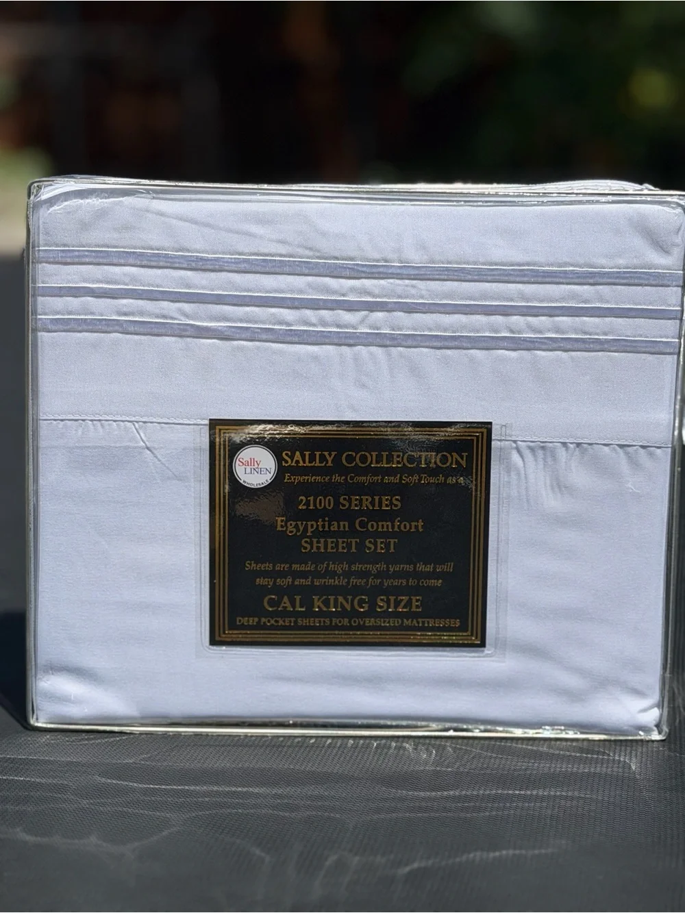 New 4PCS White Egyptian Comfort Sheet Set - Cal King